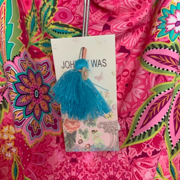 JOHNNY WAS Flamingo Twist One Piece Swimsuit - Picture 4 of 5